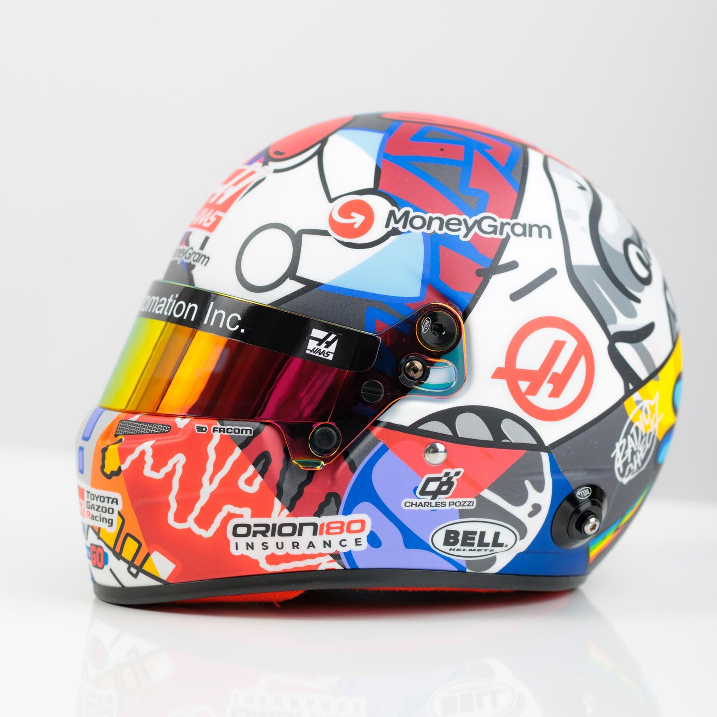 ESTEBAN OCON X RICHARD ORLINSKI 1:2 SCALE 2025 MIAMI GP MINI HELMET