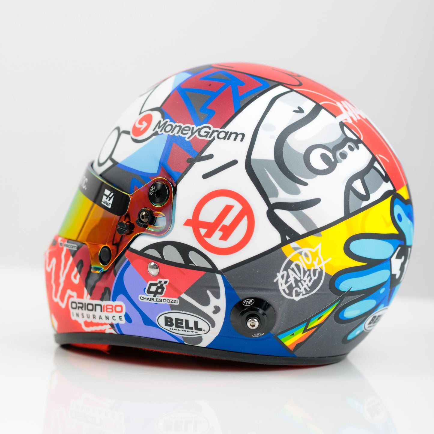 ESTEBAN OCON X RICHARD ORLINSKI 1:2 SCALE 2025 MIAMI GP MINI HELMET