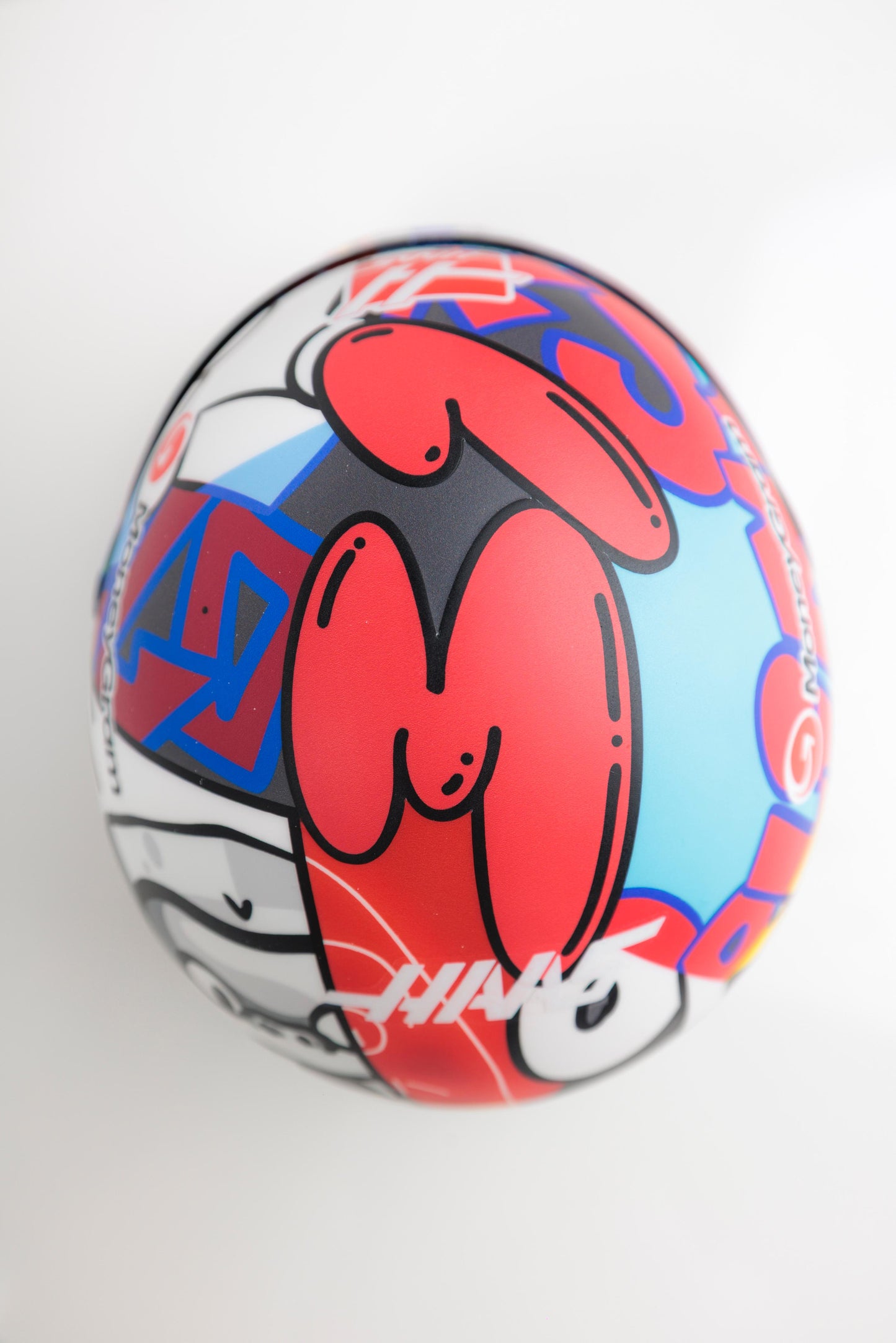 ESTEBAN OCON X RICHARD ORLINSKI 1:2 SCALE 2025 MIAMI GP MINI HELMET