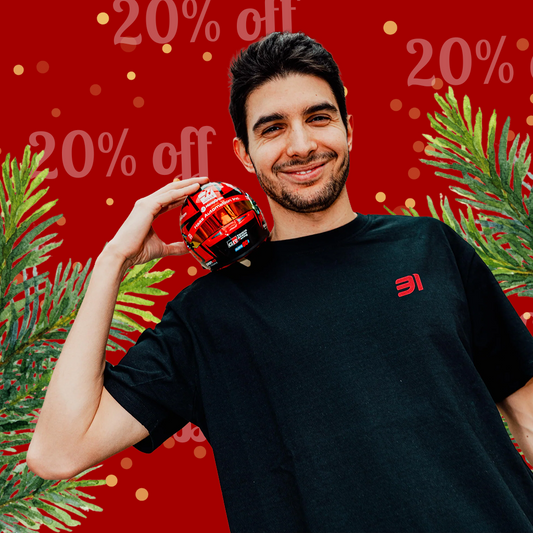  Mini-casque d'Esteban Ocon saison 2025 à l'échelle 1:2