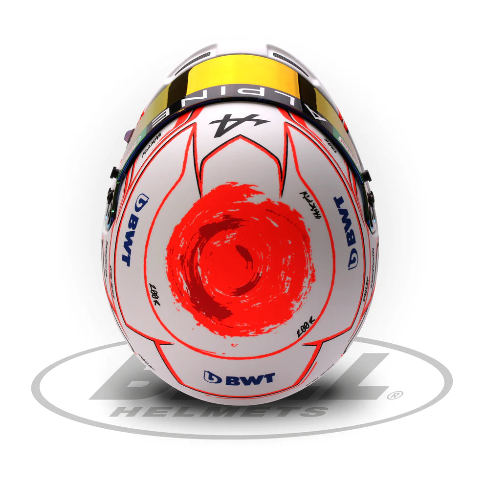 Esteban Ocon Mini casque GP japonais 2023 à l'échelle 1:2