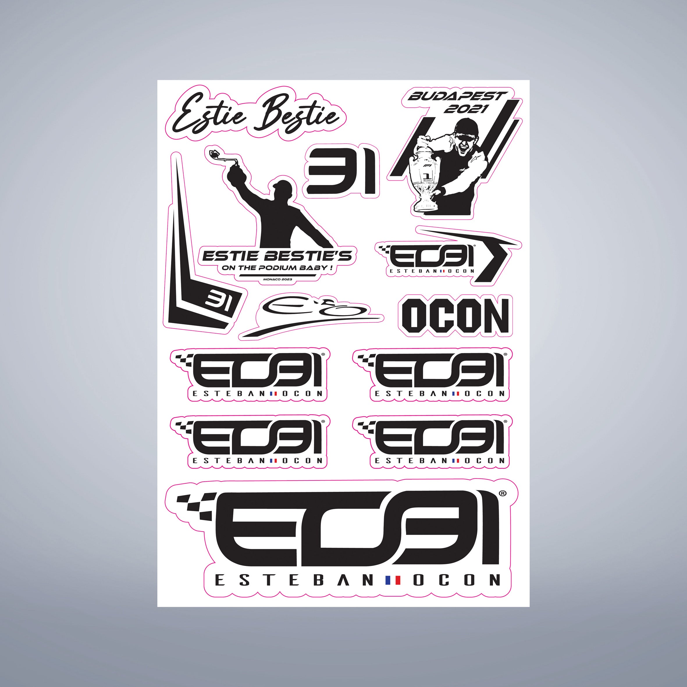 EO31 Sticker Pack – Esteban Ocon