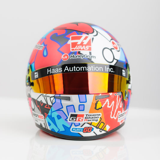 ESTEBAN OCON X RICHARD ORLINSKI 1:2 SCALE 2025 MIAMI GP MINI HELMET