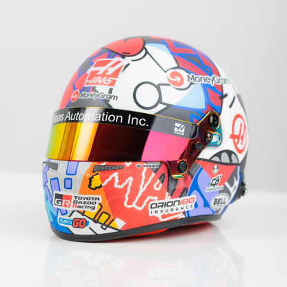 ESTEBAN OCON X RICHARD ORLINSKI 1:2 SCALE 2025 MIAMI GP MINI HELMET
